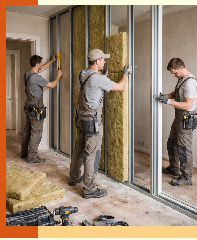 Шумоизоляция межкомнатных перегородок в Вязьме эффективно и надёжно