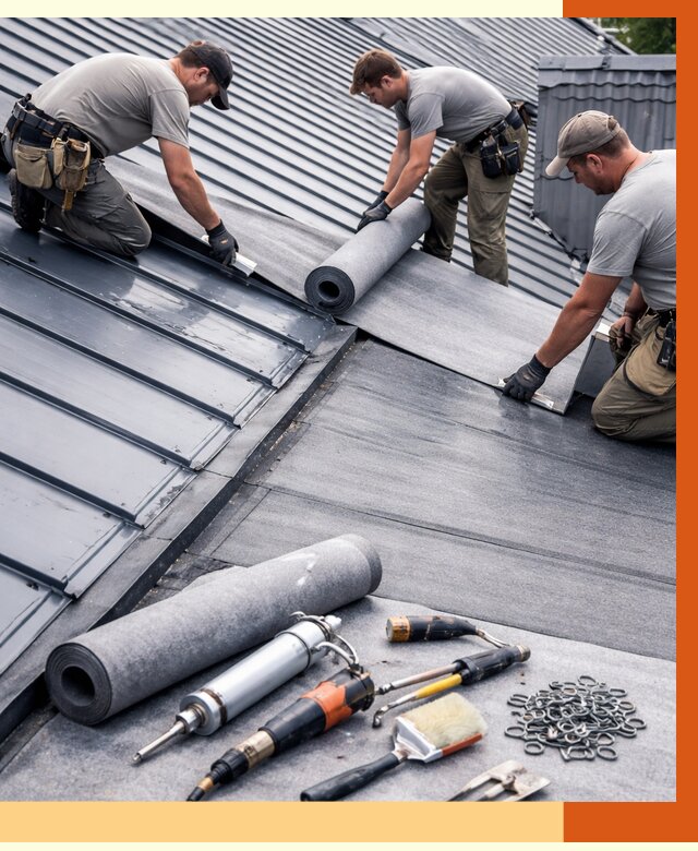 Гидроизоляция металлической кровли полимочевиной в Вязьме от 8740 руб. | ТепломастерВзь