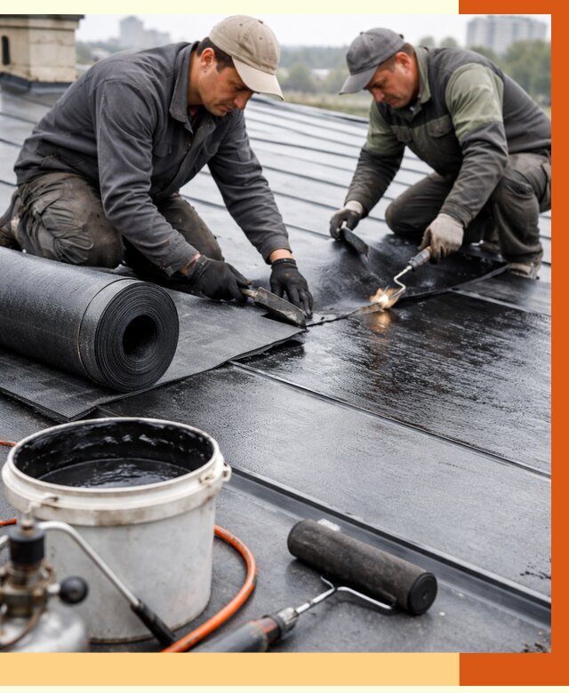Гидроизоляция фальцевой кровли в Вязьме от 7712 руб. под ключ | ТепломастерВзь