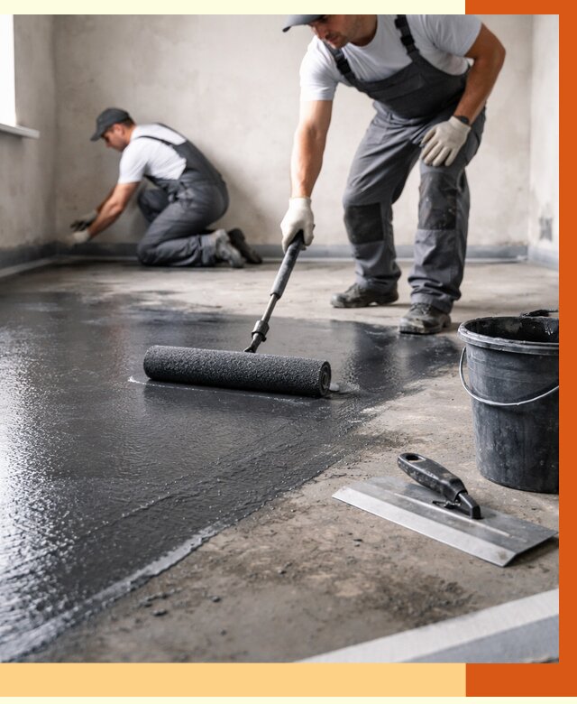 Профессиональная гидроизоляция пола в Вязьме от 8740 руб. под ключ | ТепломастерВзь