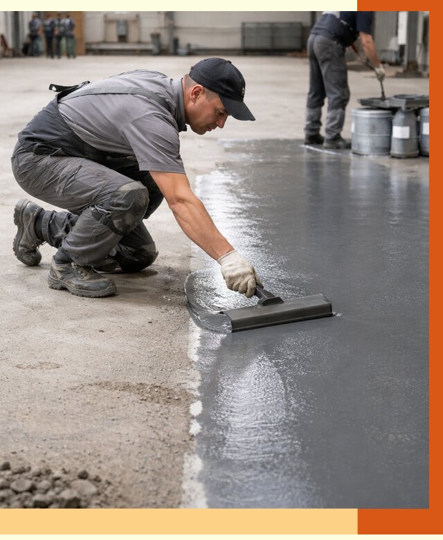 Гидроизоляция промышленного пола в Вязьме от 1234 руб./м2 — ТепломастерВзь специалисты под ключ