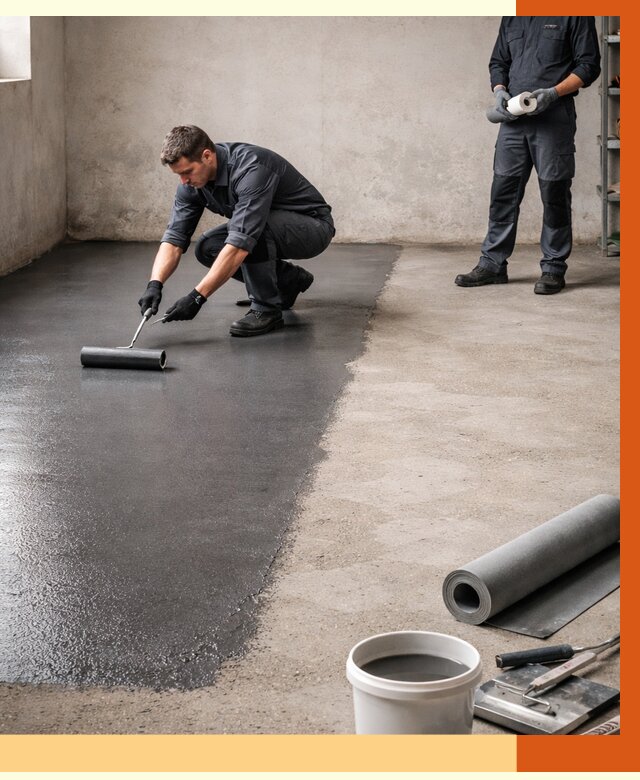 Гидроизоляция гаражного пола в Вязьме от 3599 руб./м² — ТепломастерВзь профессионально