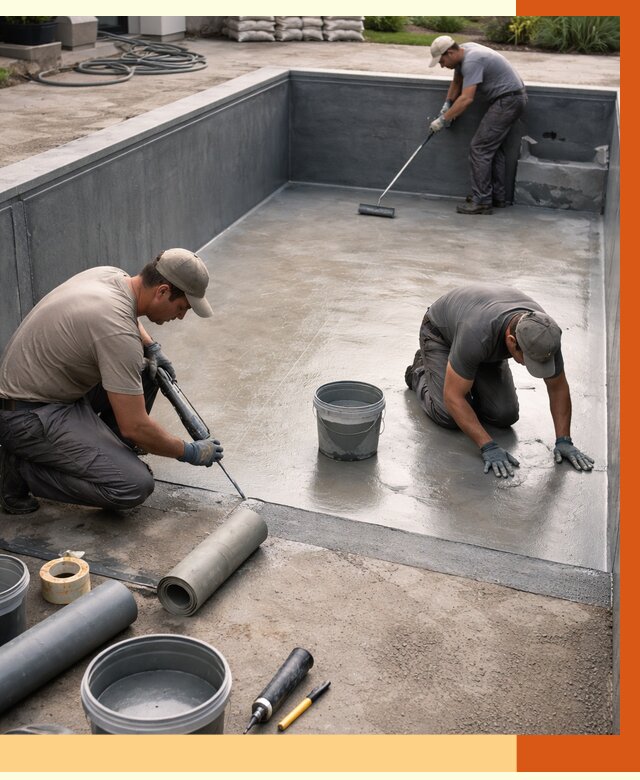 Профессиональная гидроизоляция бассейна в Вязьме от 6683 руб. за м2 | ТепломастерВзь