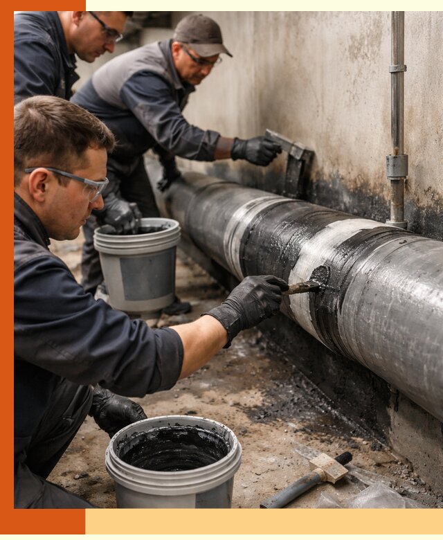 Гидроизоляция труб в Вязьме — защита и герметизация коммуникаций