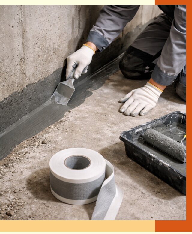 Гидроизоляция швов и герметизация стыков в Вязьме от 1285 руб. | ТепломастерВзь
