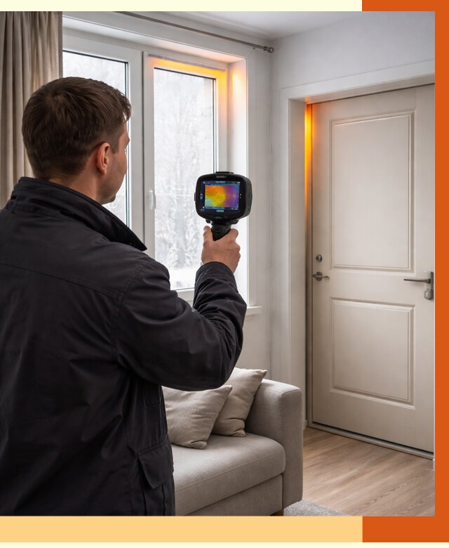 Тепловизионное обследование окон и дверей в Вязьме от 4627 руб. | ТепломастерВзь