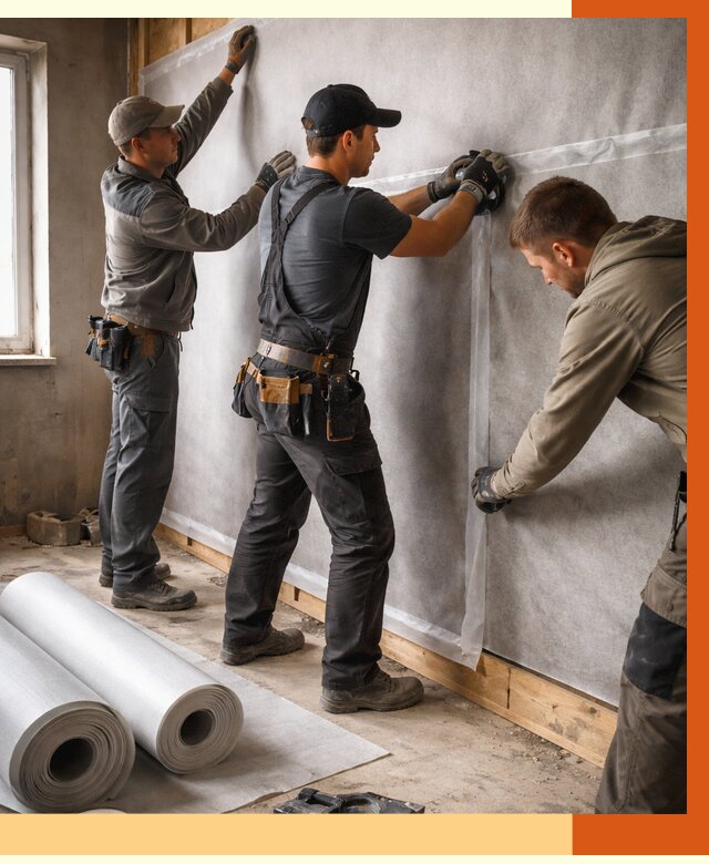 Монтаж ветроизоляции в Вязьме от 4627 руб./м2 — профессионально | ТепломастерВзь