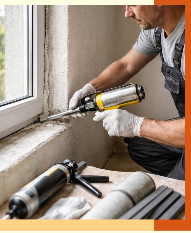 Герметизация стыков и примыканий в Вязьме от 1234 руб. под ключ | ТепломастерВзь