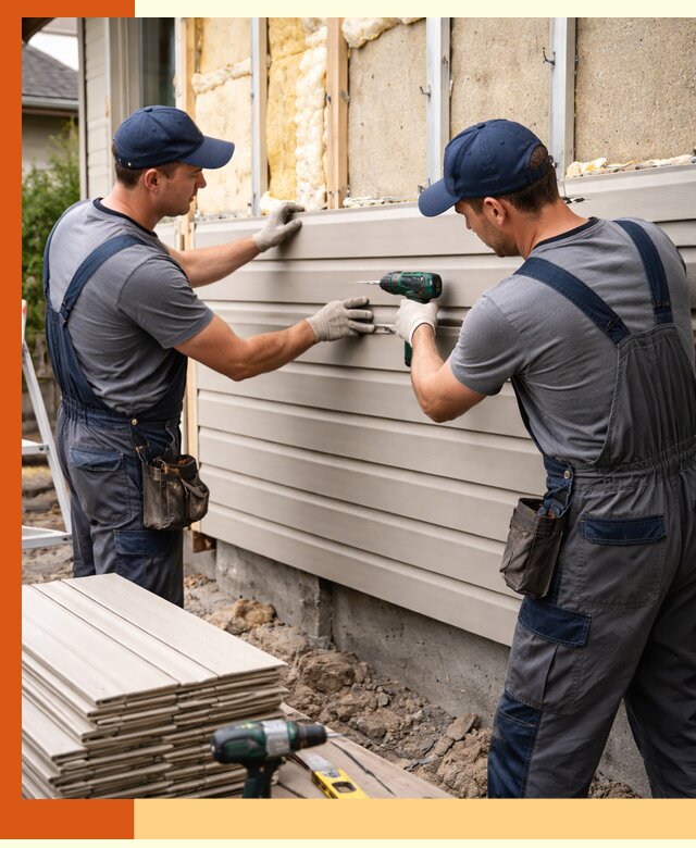 Монтаж сайдинга после утепления в Вязьме качественно и надежно