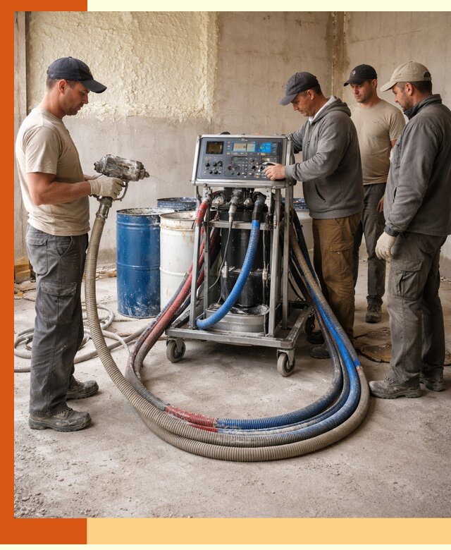 Аренда установки для напыления ППУ в Вязьме на выгодных условиях